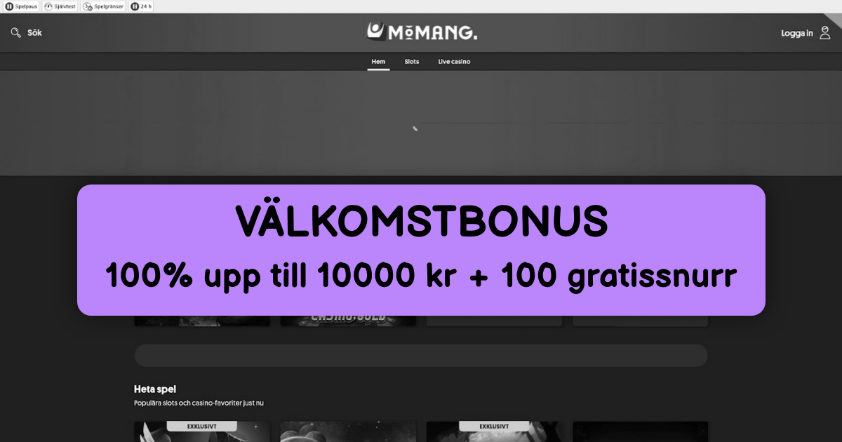 Momang Casino - Bästa Online Slots Sverige